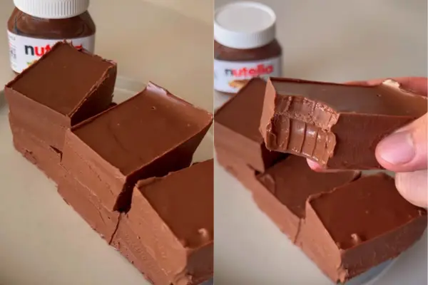 Fudge de Nutella Doce Fácil e Rápida