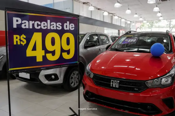 Carros com parcelas de R$ 499